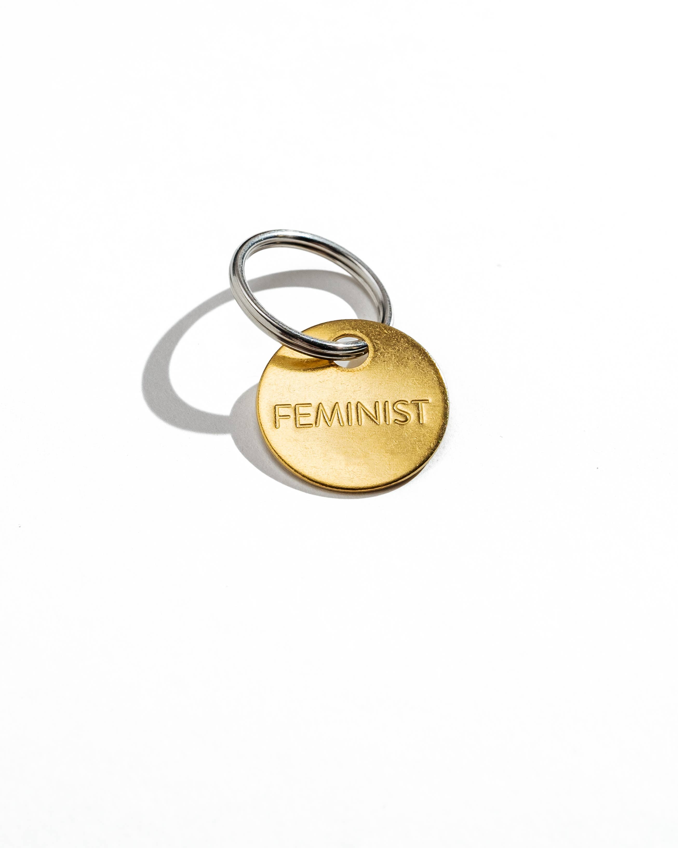 Chaparral Studio - Wholesale Keychain - Women's - FEMINIST - Hand Pressed Brass Keychain