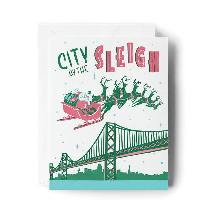 Brenna Daugherty Illustration - Wholesale Season's Greetings Card - San Francisco Bay Area Holiday Card