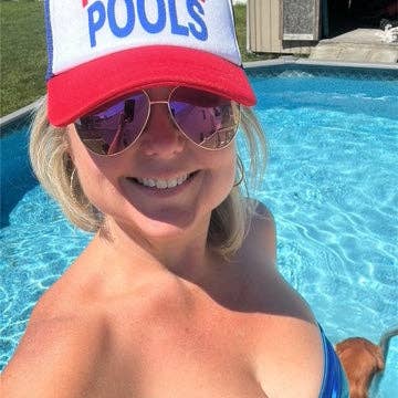 Nauti Noggins - Wholesale Trucker Hat - Women's - Trucker Hat - "I Pee In Pools"