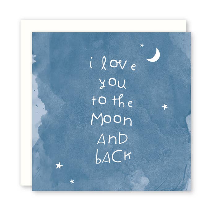 I Love You to the Moon and Back - (Baby + Kids) for wholesale by Raincity Prints