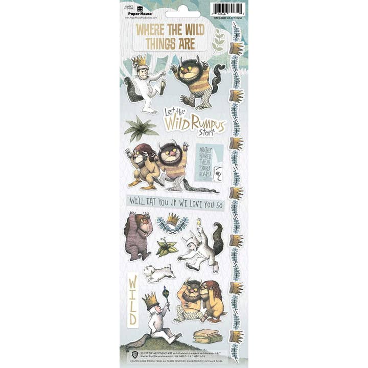 Paper House Productions - Wholesale Sticker - Decorative Stickers-Where the Wild Things Are Cardstock