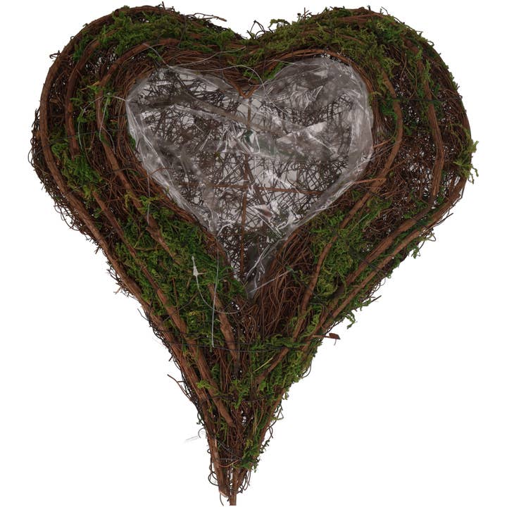 Natur Hjärta Vico, L40cm, B30cm, Natur-Grön för wholesale av Vosteen