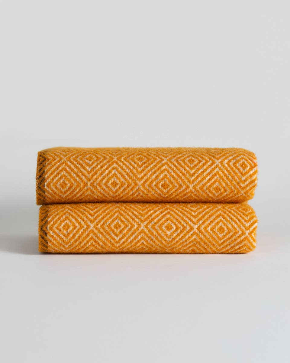 MoST - Wholesale Throw Blanket - Wool Throw Blanket VENEZIA Yellow1