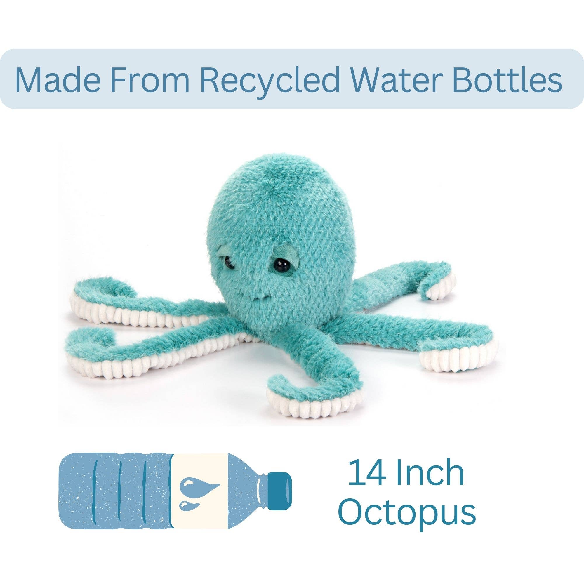 The Petting Zoo - Wholesale Stuffed/Plush Toy - Kids & Baby - 14" (36cm) Sea Fuzzlez Octopus6