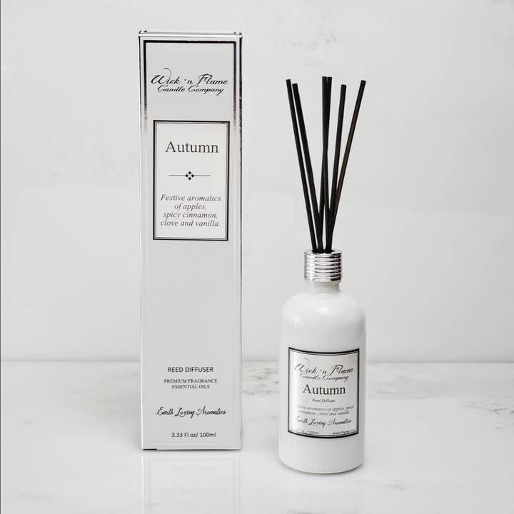 Autumn Reed Diffuser for wholesale by Wick 'n Flame Candle Company