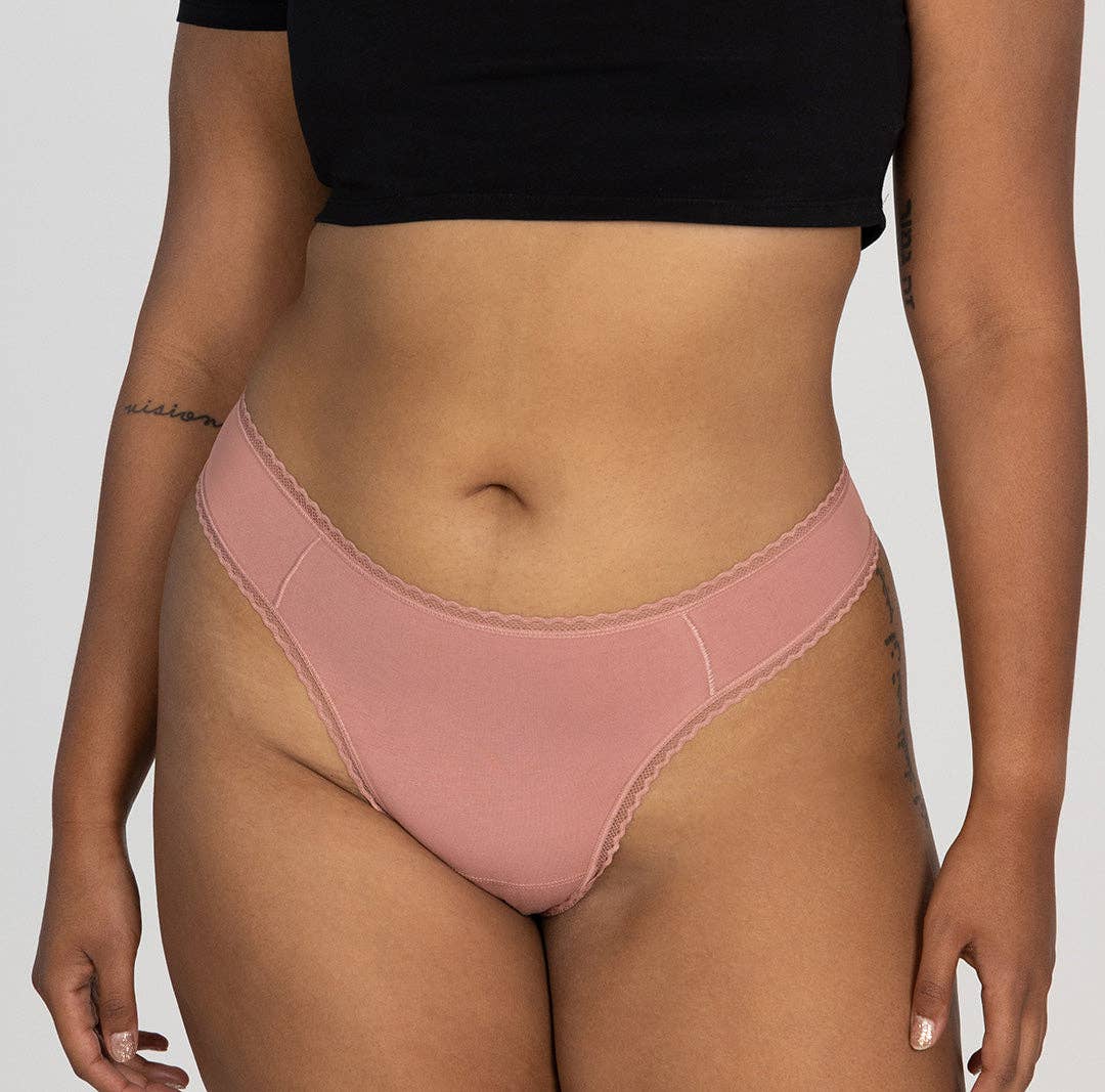 La Coochie – wholesale Underwear – Women's – Organic Cotton Mid Rise Thong10