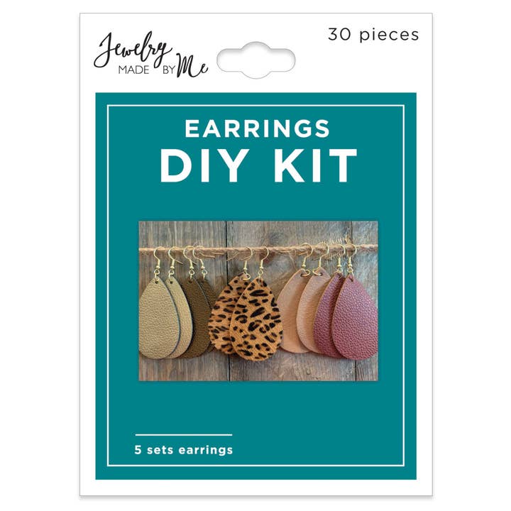 Jewelry Made by Me - Wholesale DIY Craft Kit - Leather Earring DIY Kit