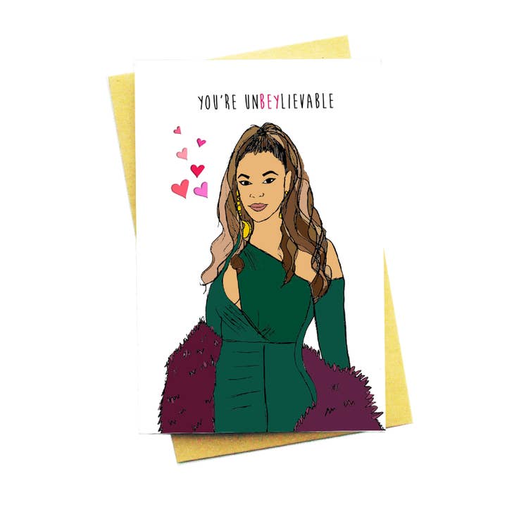 Carte de vœux You're Unbey-lieveable pour la vente par Nocturnal Paper