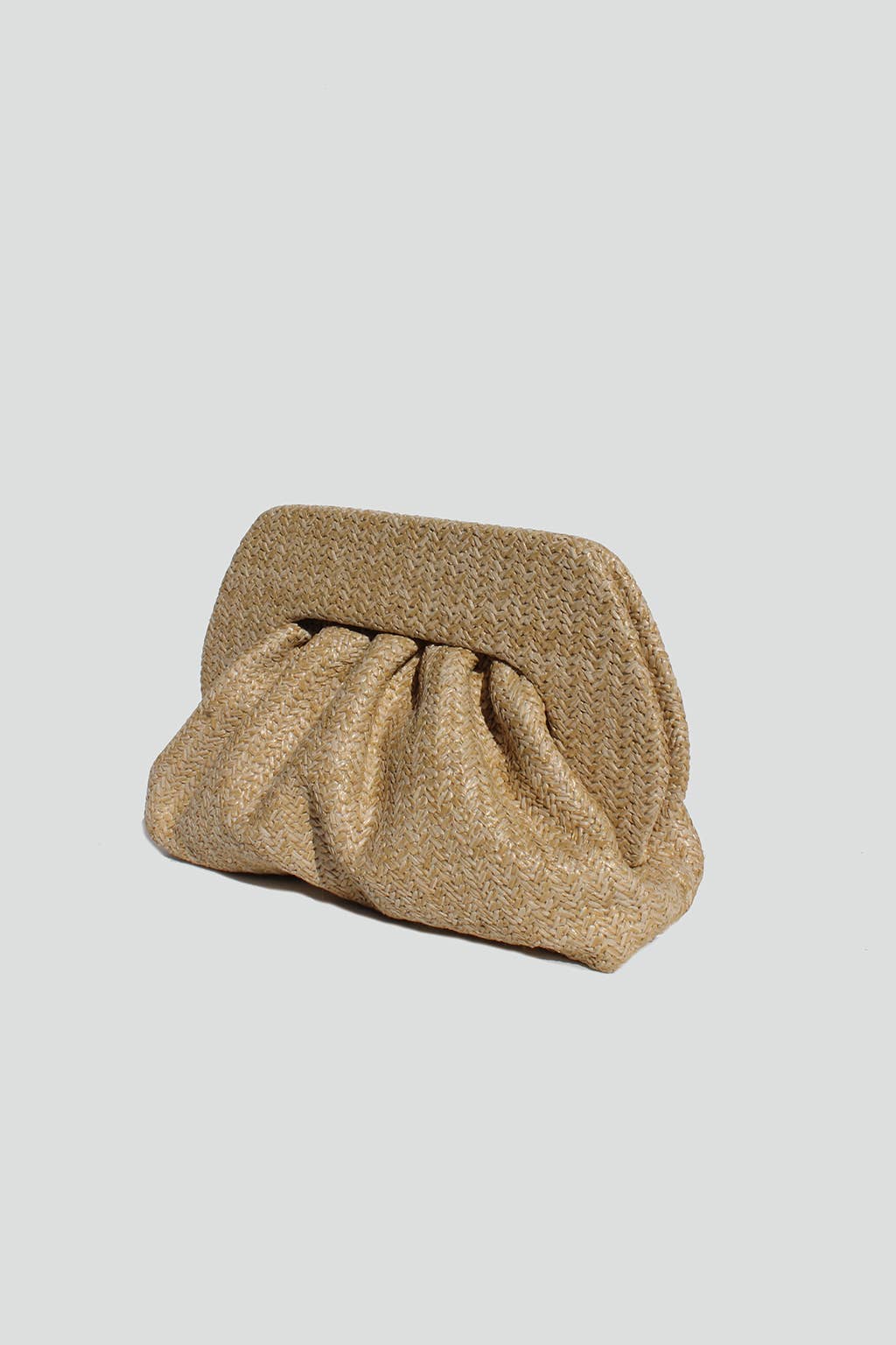 STREET LEVEL - Wholesale Clutch Bag - Women's - Noelle Straw Frame Clutch5