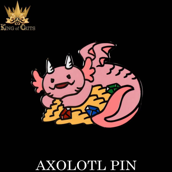Axolotl (Enamel Pin) for wholesale by DNDDICE.COM