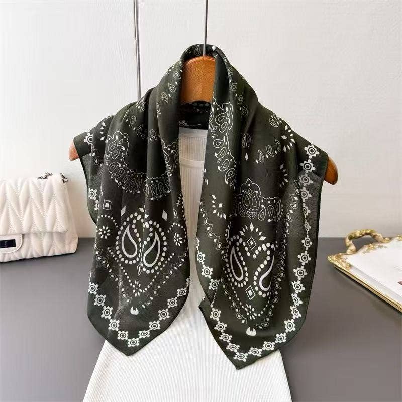 COSMOS - Wholesale Scarf - Women's - 70x70 square scarf bohemian chic vintage elegant1