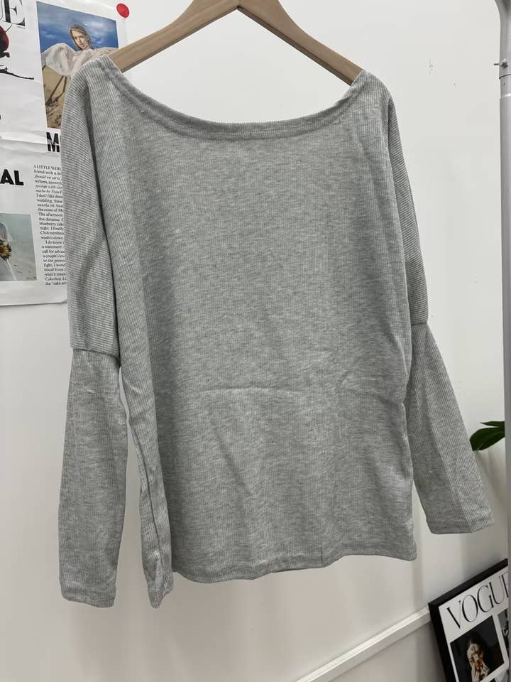 safistyle - Wholesale Knit Top - Women's - Off Shoulder Ribbed Knit Top