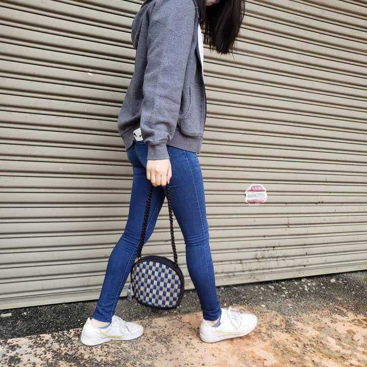 Baskets of Cambodia - Wholesale Crossbody Bag - Women's - Clamshell Shape Purse w/ Braided Handle & YKK Zipper25