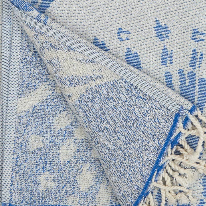 Kikoya - Vente Serviette de plage - Perles Serviettes de Bain Turques Doublure Éponge Plage Piscine Spa Lac13