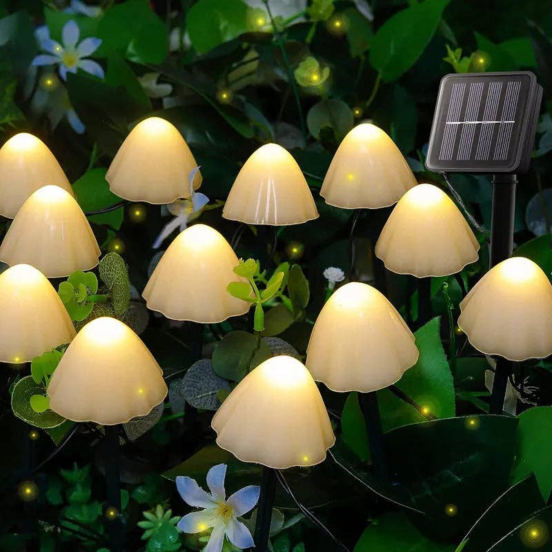 Kiyo Home - Wholesale Outdoor/Lawn Light - Solar Mushroom Lights0