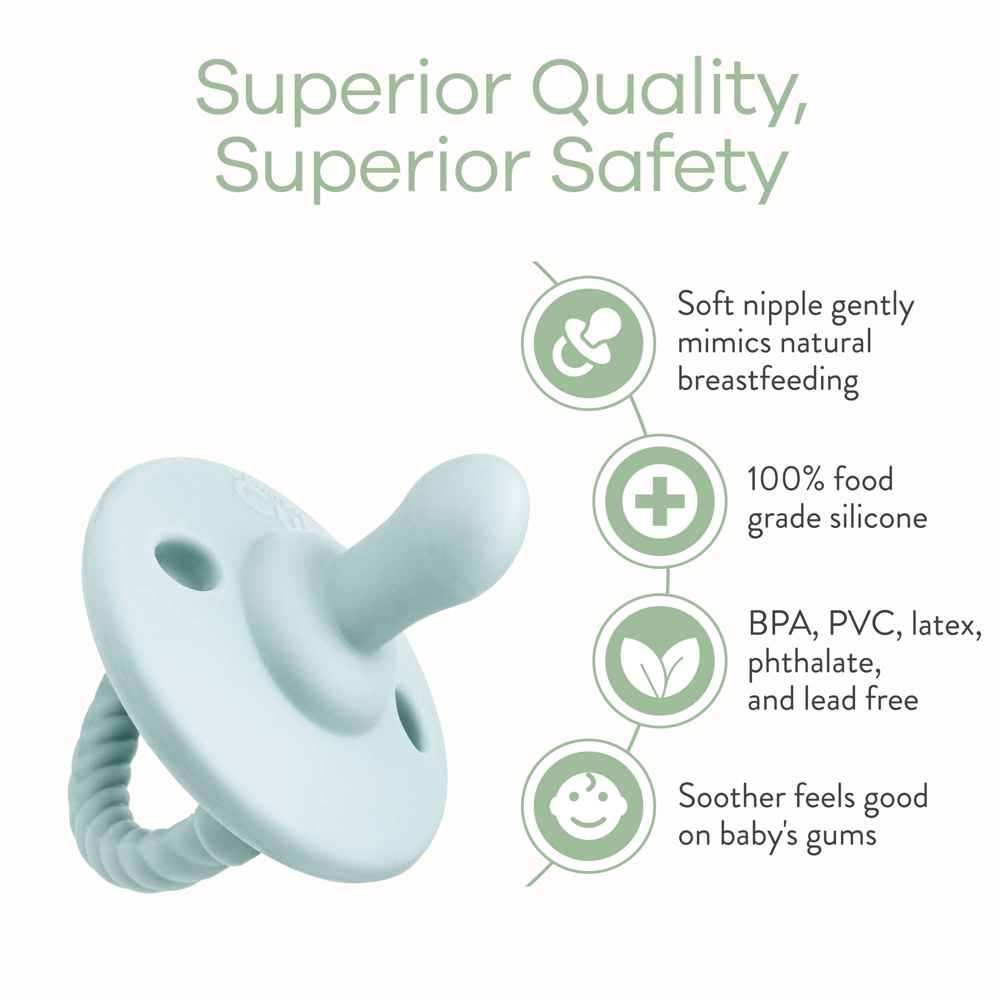 Comfy Cubs - Wholesale Pacifier - Baby - Baby Pacifier 4 Pack, 100% Food Garde Silicone by Comfy Cubs11