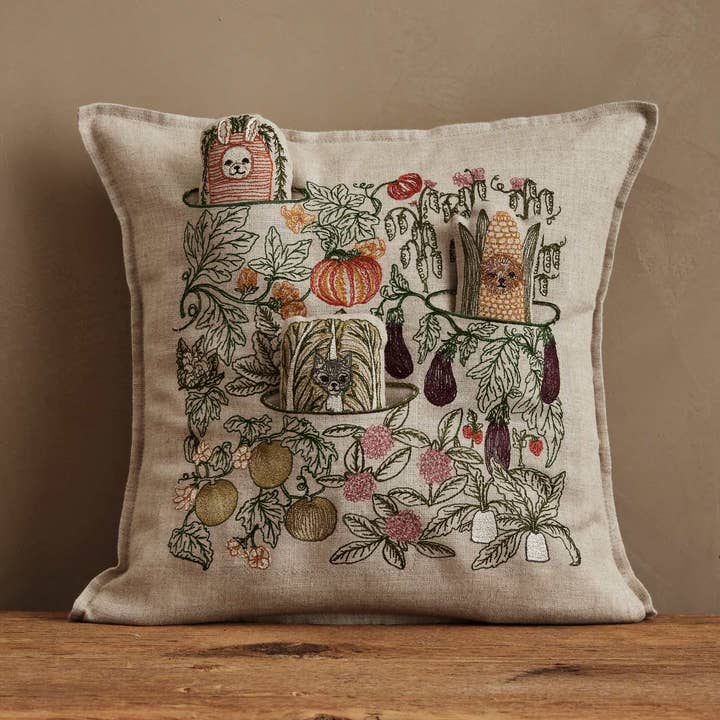 Garden Patch Pocket Pillow for wholesale by Coral & Tusk