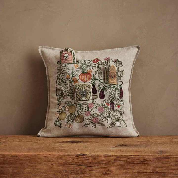Garden Patch Pocket Pillow for wholesale by Coral & Tusk