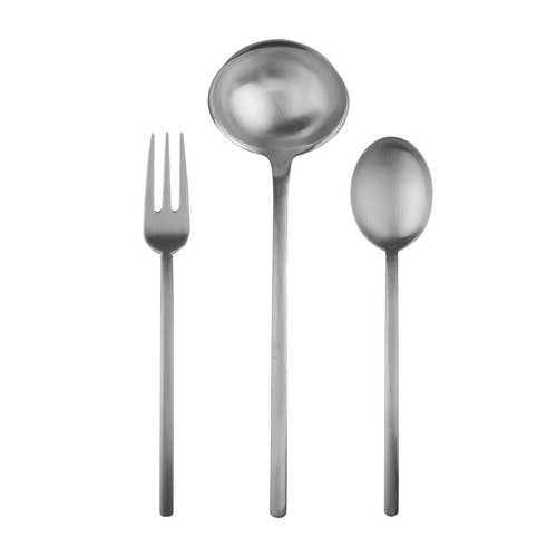 3 Pcs Serving Set Fork Spoon and Ladle Due Ice for wholesale by Mepra SPA