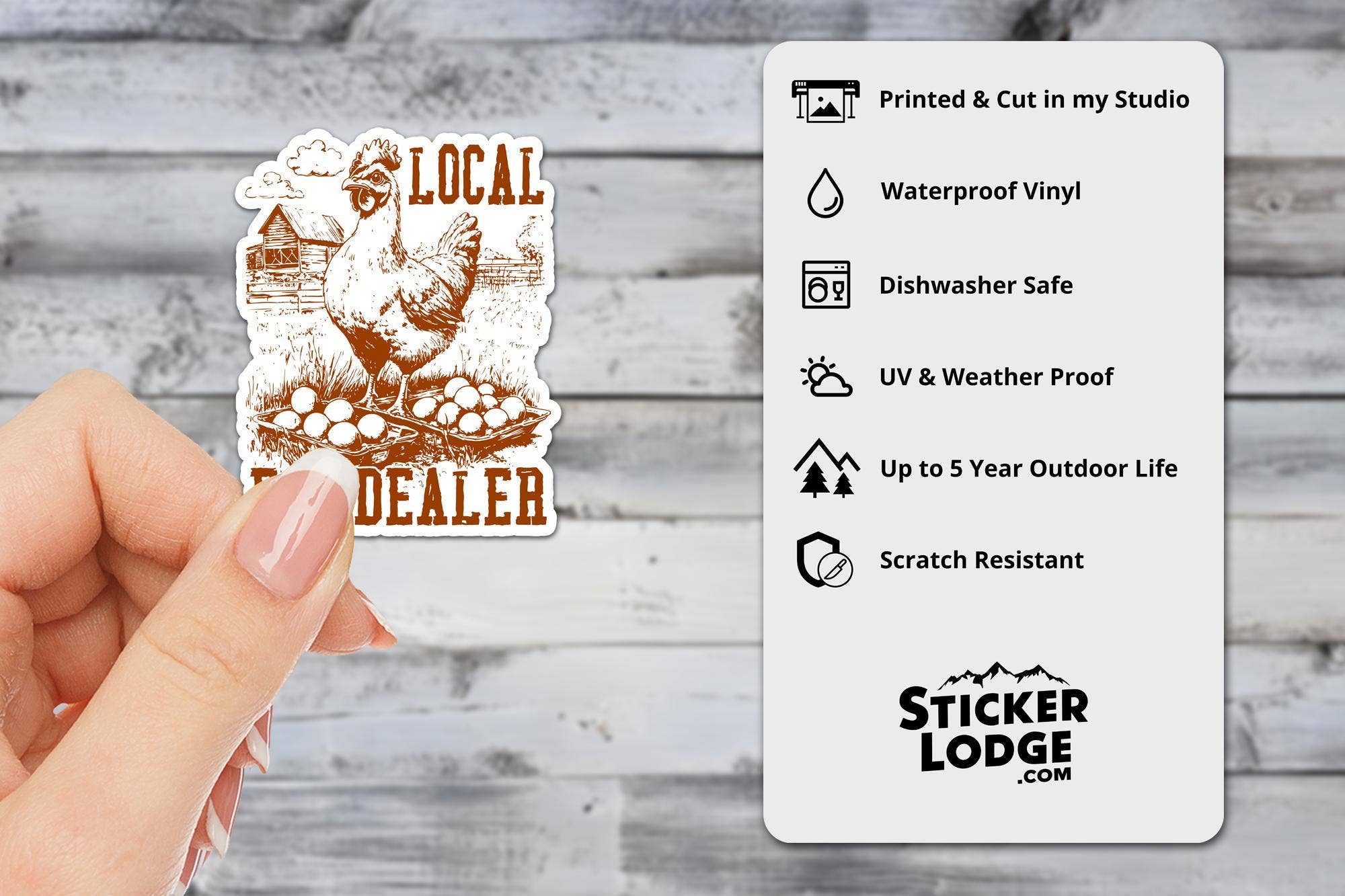 Sticker Lodge - Wholesale Sticker - Local Egg Dealer Vinyl Sticker1