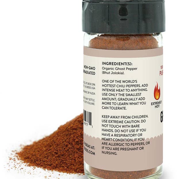 Pure Indian Foods - Wholesale Dried Spice - Ghost Pepper (Smoked Bhut Jolokia), Certified Organic10