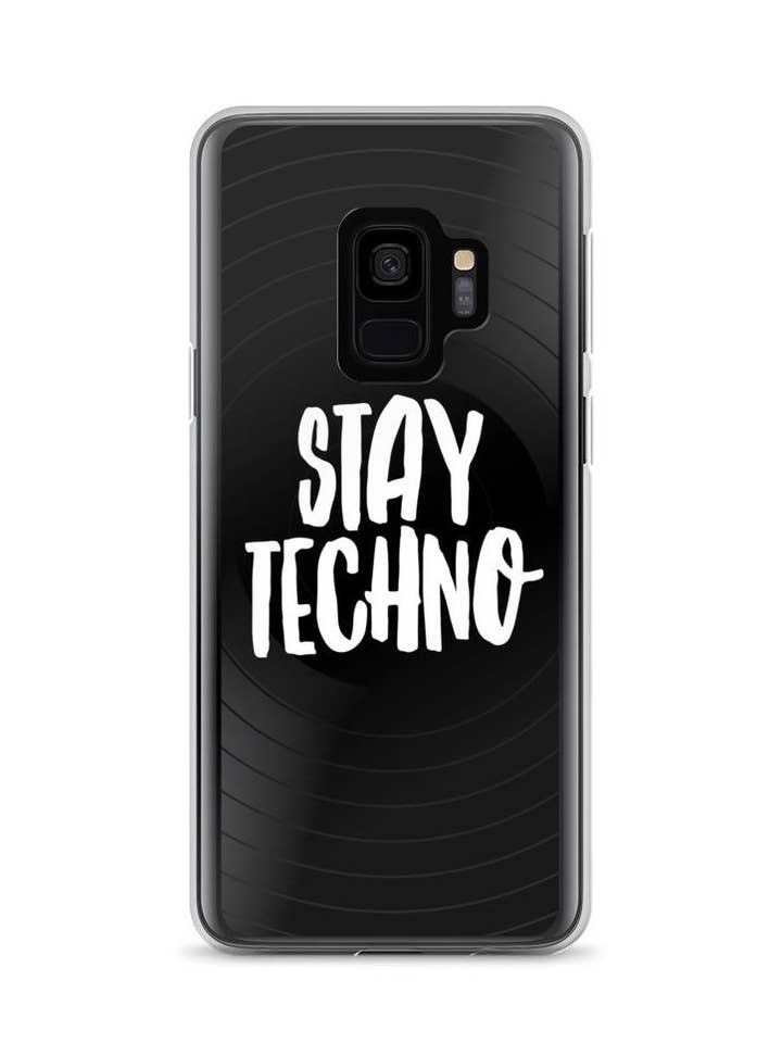 Stay Techno Samsung phone case for wholesale by RAVE Clothing