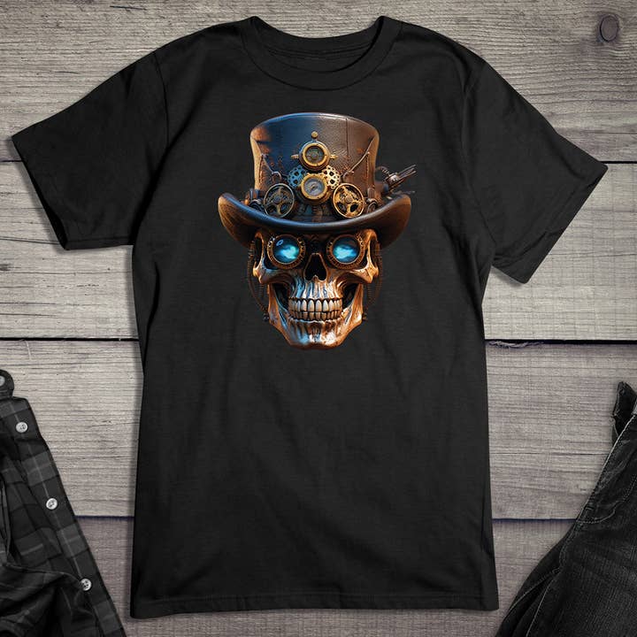 Steampunk Skull T-Shirt for wholesale by Artopia