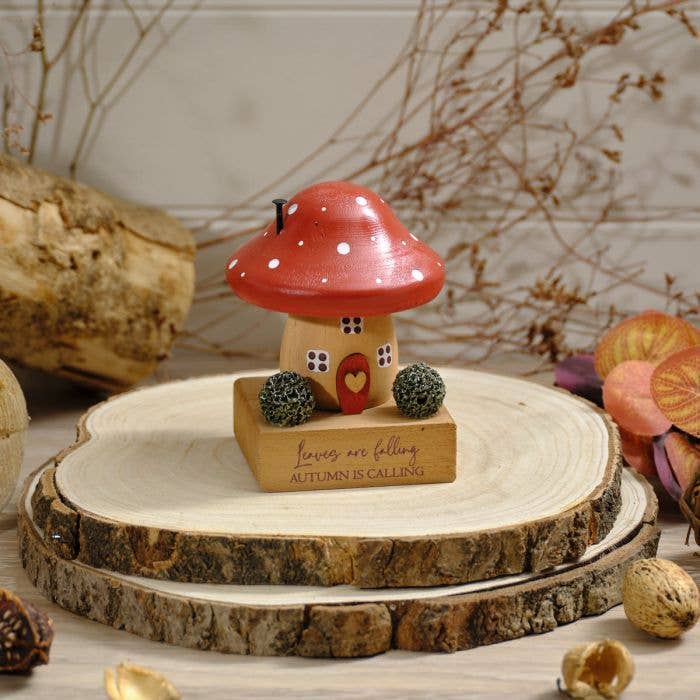 Toadstool Tales Träblock Löv Faller Hösten Kallar### för wholesale av Langs