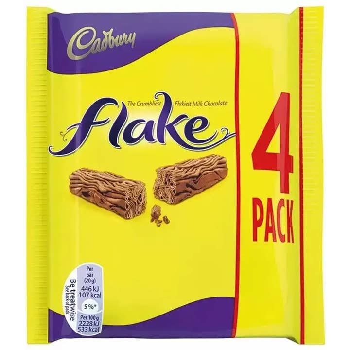 Cadbury Flake 4pack, Case of 20 4-packs for wholesale by Echo Sales Canada