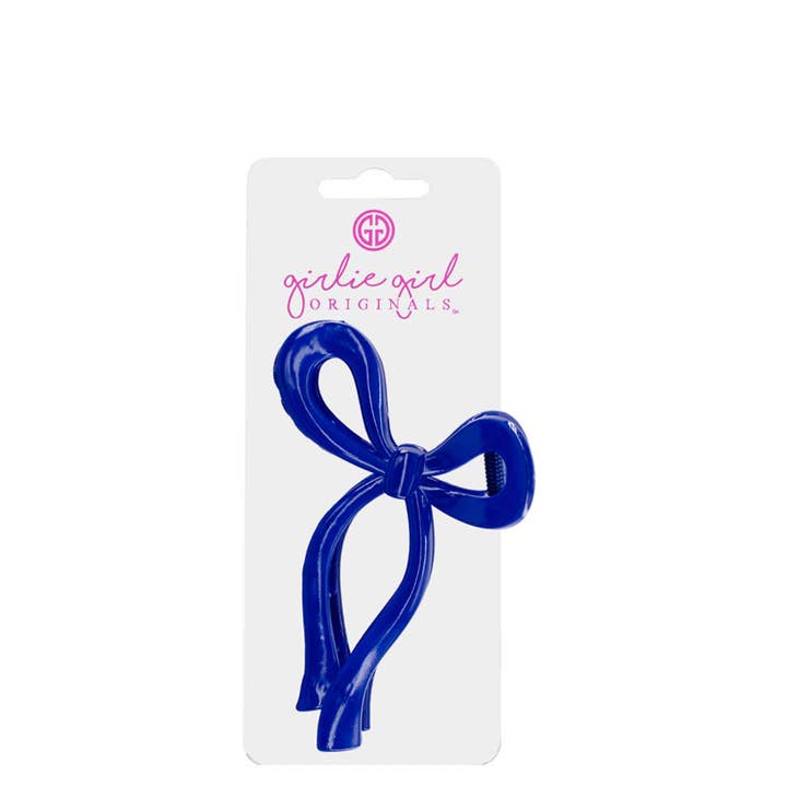 Girlie Girl Originals - Wholesale Hair Clip - Women's - HCB-15 Bow Clips Plastic Royal