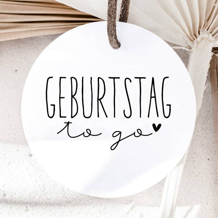 Stamp BIRTHDAY to go | Birthday Souvenir | Birthday Gift for wholesale by Der kleine Sperling