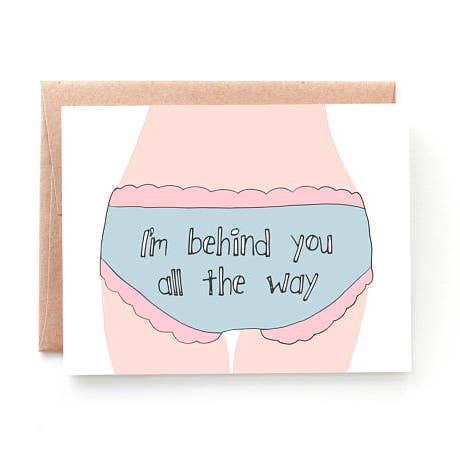 Behind You All The Way Supportive Card for wholesale by Yellow Daisy Paper Co.
