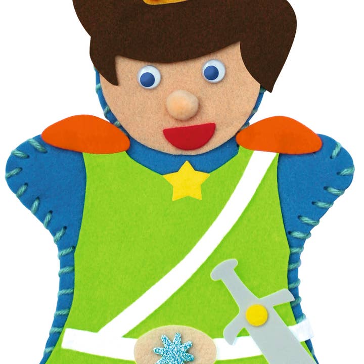 URSUS® / Buntpapierfabrik Ludwig Bähr GmbH & Co. KG - Wholesale DIY craft kit – Child - Felt Set "Hand Puppet Prince"1