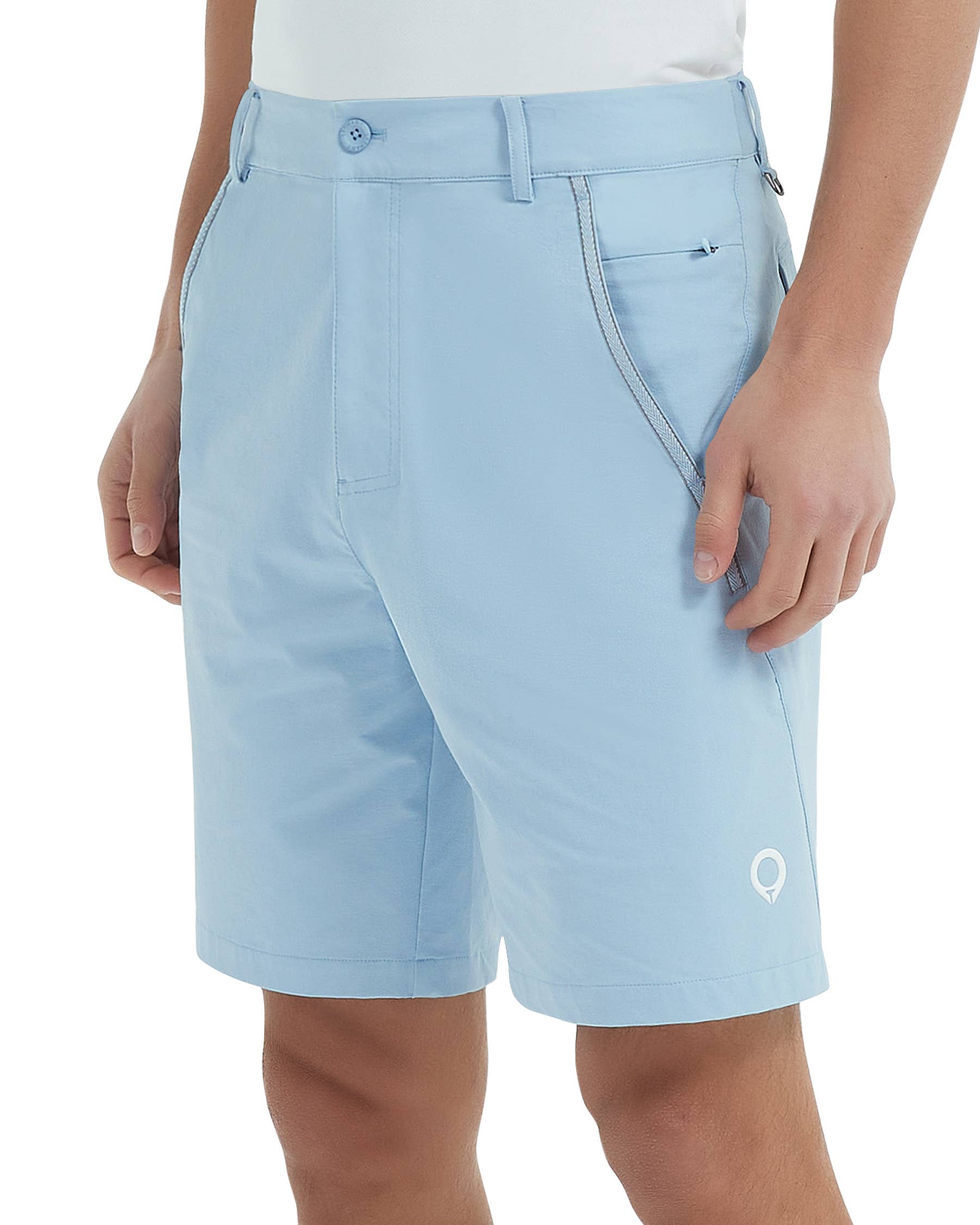 Qing Dao Lai Si Ma Te Fang Zhi You Xian Gong Si - Vente Short de sport – homme - Short de golf stretch pour hommes avec poches, taille élastique8