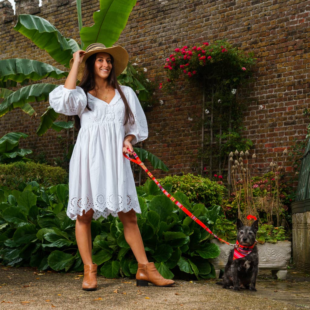 Hiro + Wolf - Wholesale Pet Bandana - Dog - Inca Orange Dog Bandana2