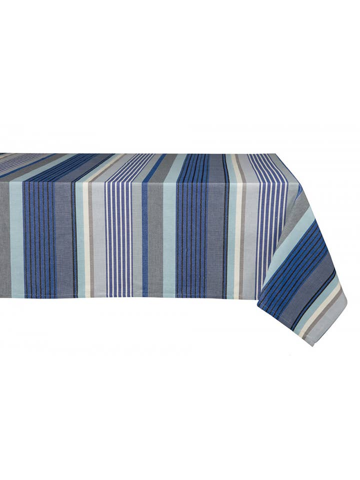 Toalha de Mesa de Algodão e Linho Pierre Bleu por atacado de Tissage de Luz