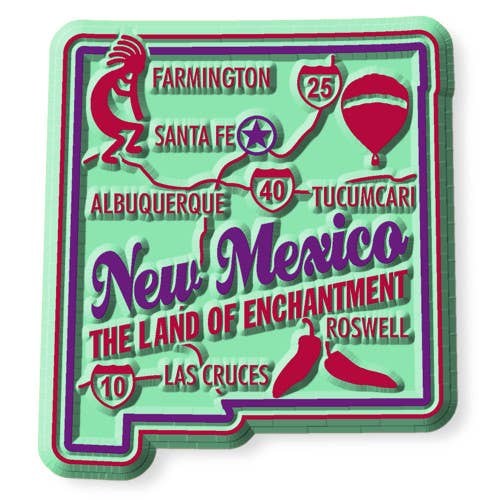 New Mexico Premium State Magnet Made in USA for wholesale by 7 Star