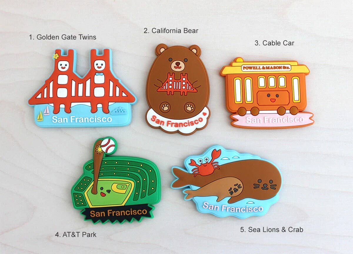 Tomoko Maruyama - Wholesale Magnet - San Francisco Landmarks Magnets1