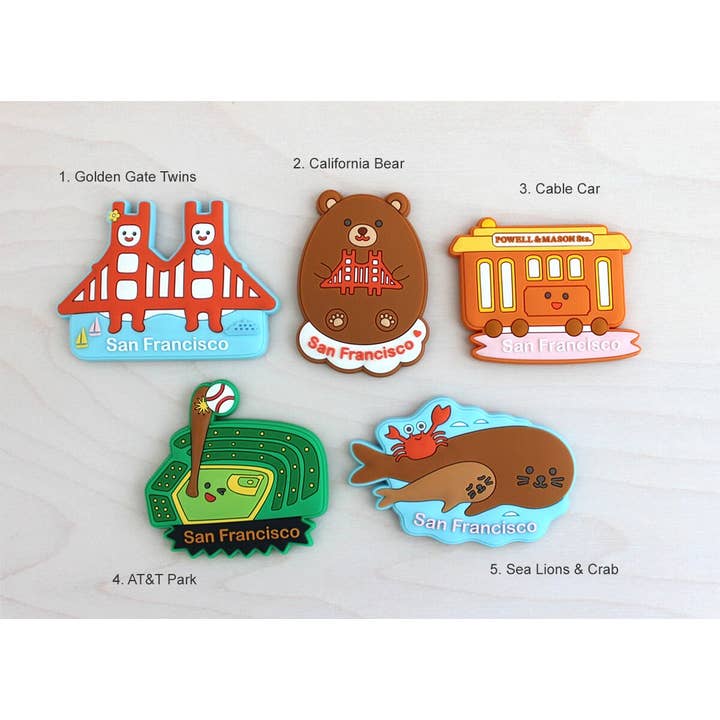Tomoko Maruyama - Wholesale Magnet - San Francisco Landmarks Magnets1