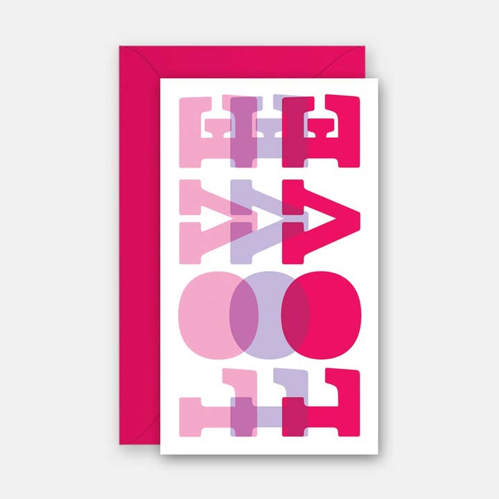 Triple Love - Gift Enclosure Card for wholesale by Rock Scissor Paper