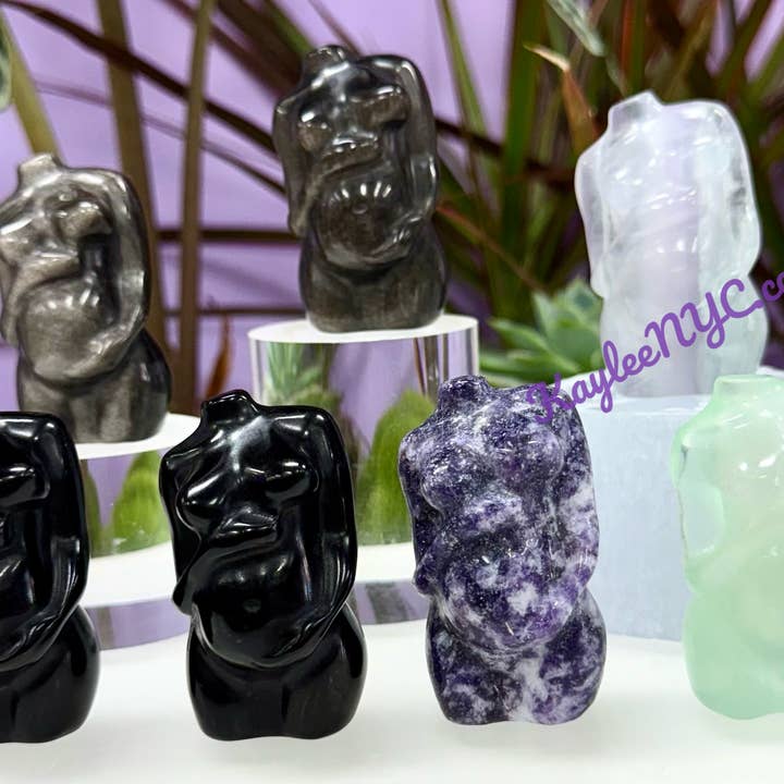 KayleeNYC - Wholesale Spiritual Stone/Crystal - Natural Mixed Crystal Pregnant Goddess1