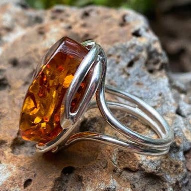 Cognac Rav Ring for engroshandel hos Amber House