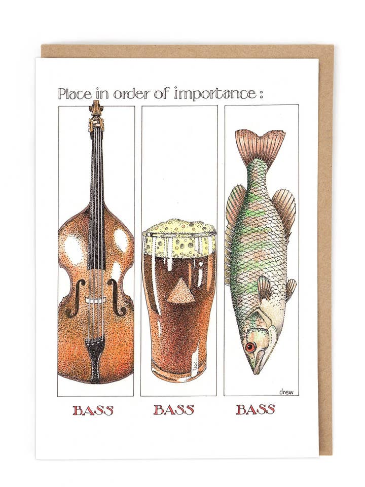 BASSE, BASSE, BASSE pour la vente par Cath Tate Cards