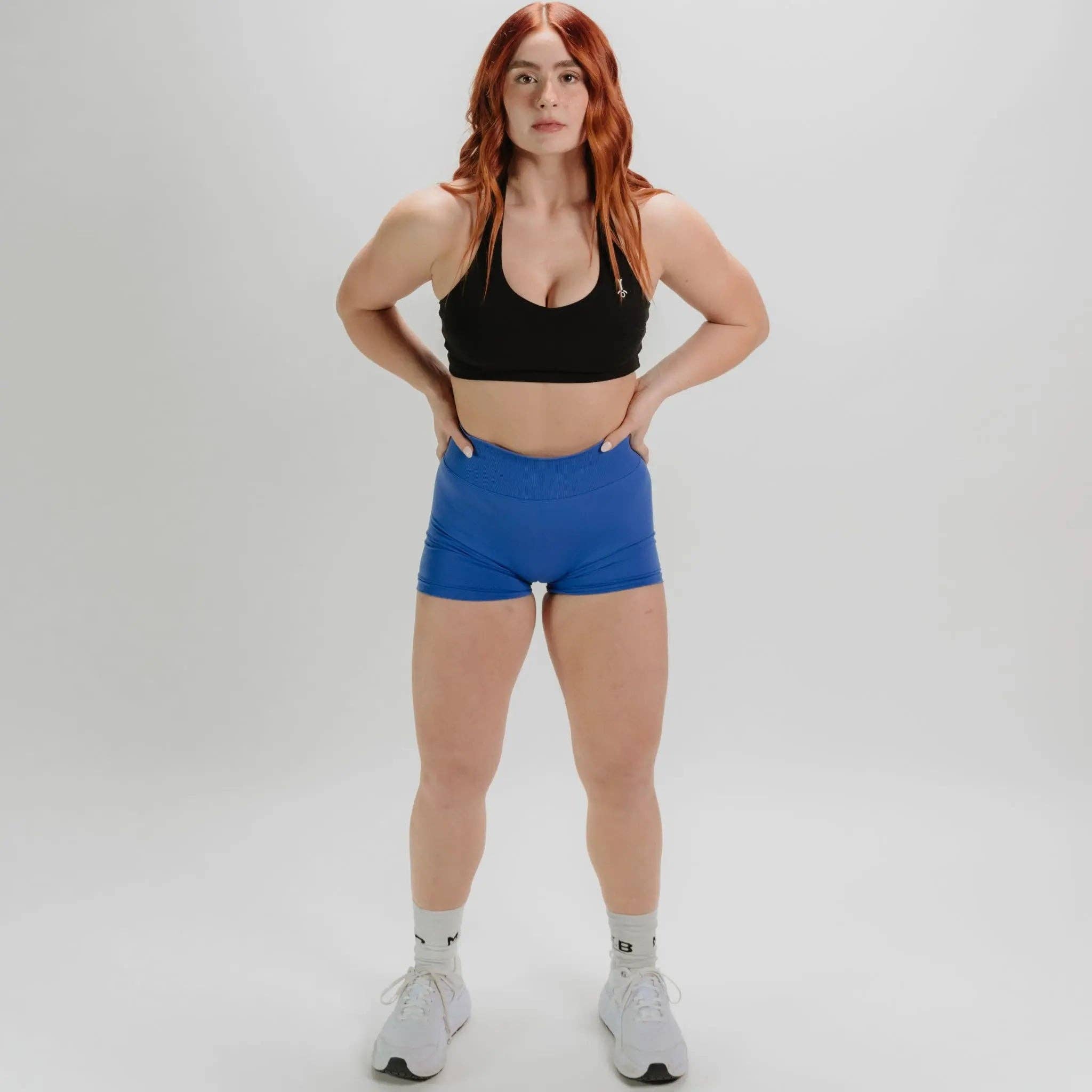 MYB Apparel - Wholesale Athletic Shorts - Women's - SYNERGY SCRUNCH SHORTS 4.5"6