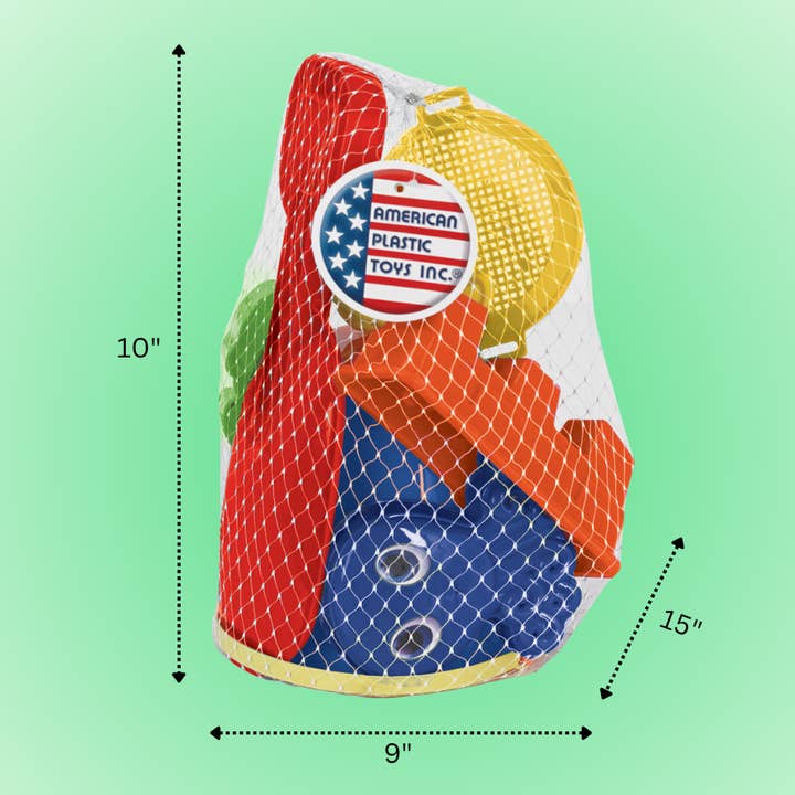 American Plastic Toys - Wholesale Toy Set - Kids - 10 pc Spring Value Set Toy for Kids
