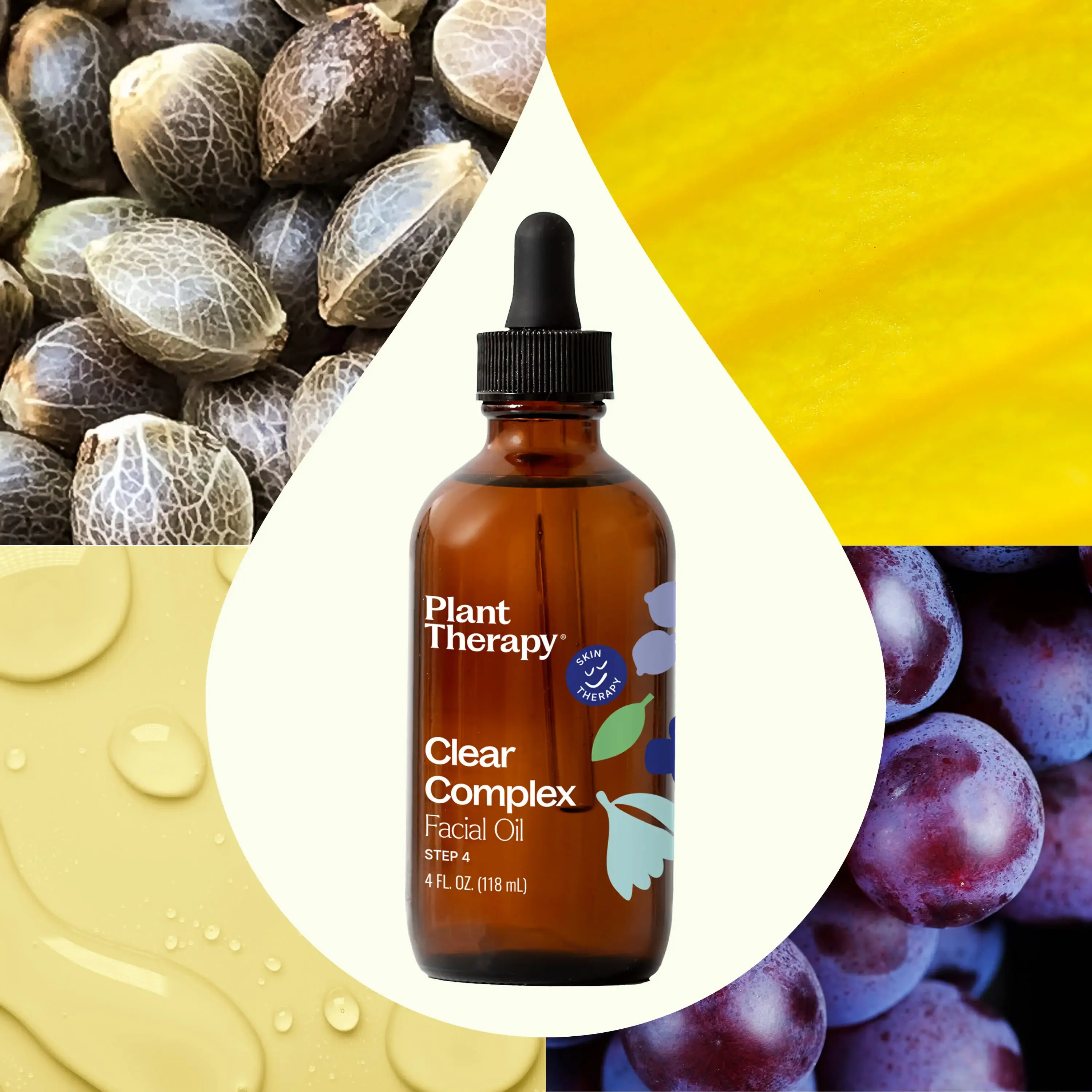 Plant Therapy - Wholesale Facial Oil - Clear Complex Facial Oil 4 oz6