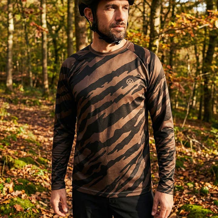 Jersey de Manga Comprida de Desempenho MTB Tornado por atacado de Odyssey Activewear