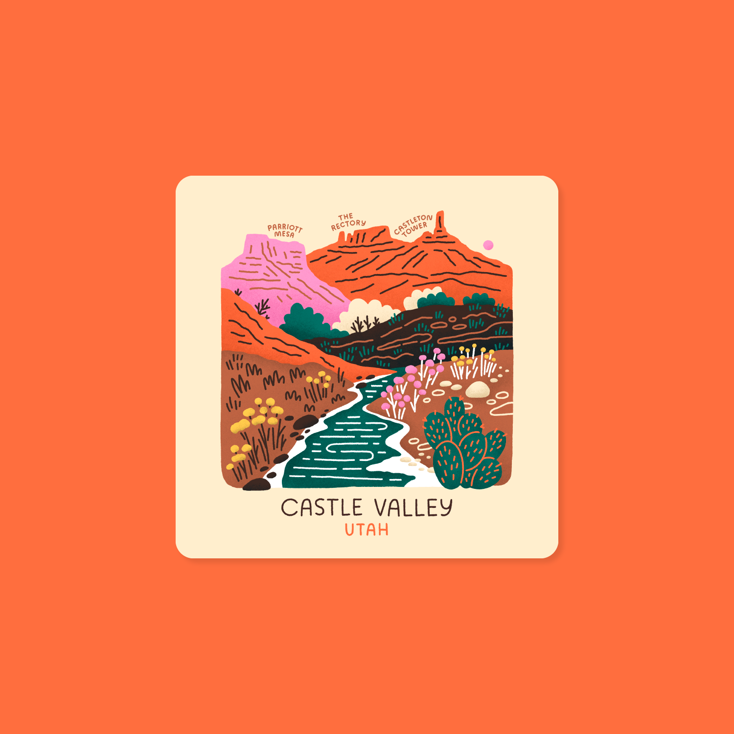 Goodnight Pine - Wholesale Sticker - Castle Valley Sticker0