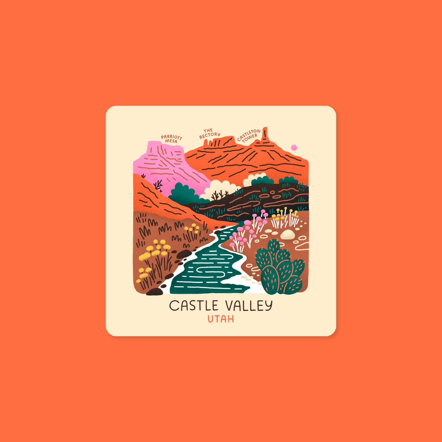 Goodnight Pine - Wholesale Sticker - Castle Valley Sticker