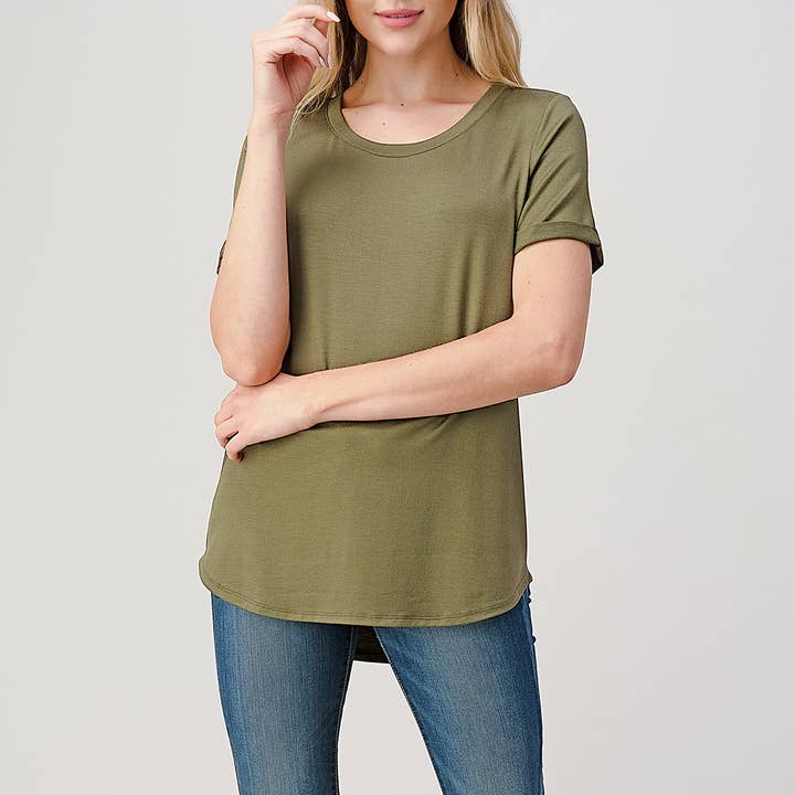 Heimious – Engroshandel T-shirt – til kvinder – Kortærmet rundhalset Modal T-shirt med afslappet pasform, T45310